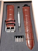 Bracelet de montre en cuir brun kit complet neuf  18 mm
