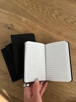 NEU schwarze A6 Notizbüchlein (150 Stück)