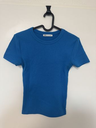 Damen T-Shirt Zara blau Grösse S guter Zustand