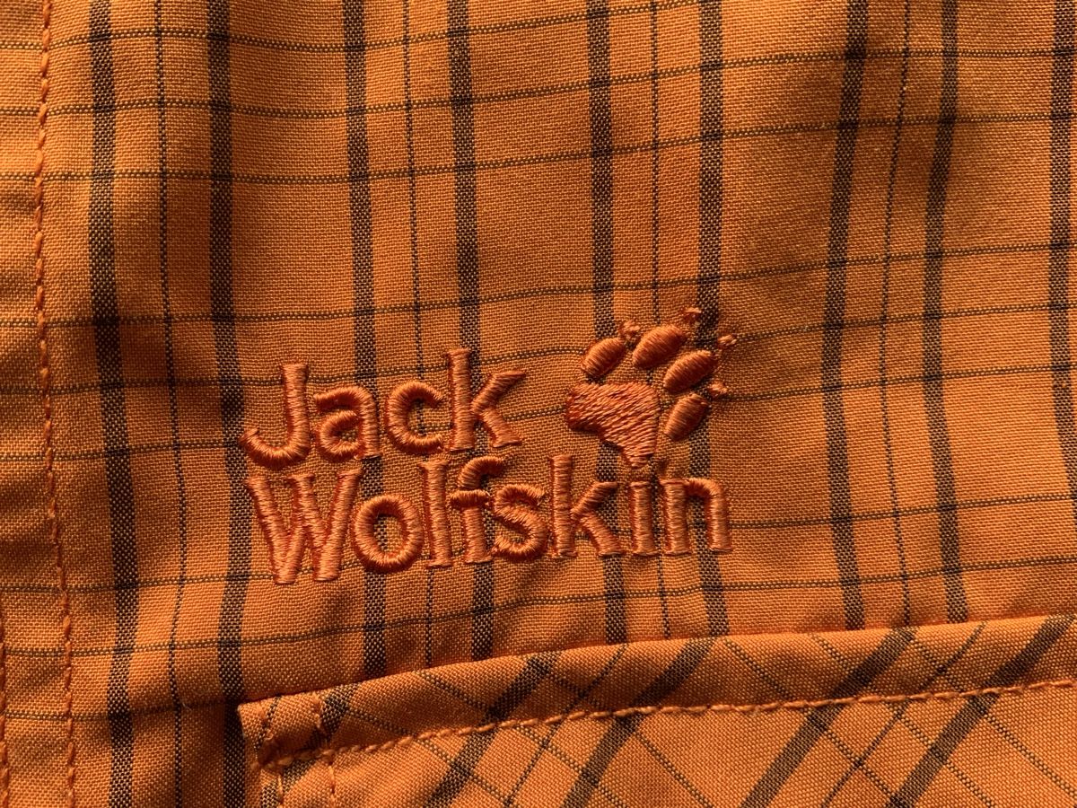 Jack Wolfskin Camicie: Hemd Jack Wolfskin kariert orange  – Usato da Olten venduto da nachTagetes 1