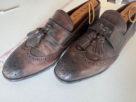 Original BALLY Herren-Tassel-Loafer aus Leder – Grösse 40