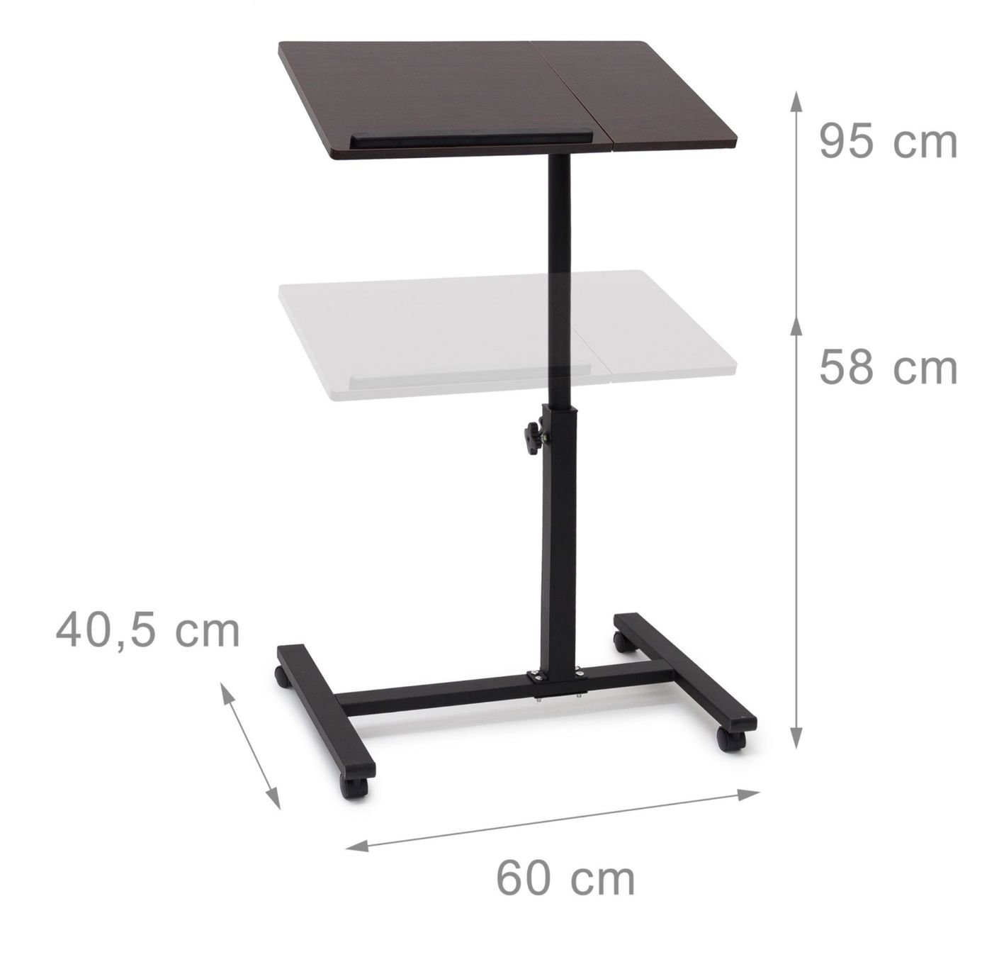 Tavoli: Laptoptisch höhenverstellbar mit Rollen – Nuovo e nell'imballaggio originale da Bülach venduto da StoreInShopOutlet 3