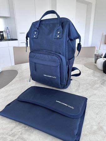 Wickeltasche Hirslanden Baby mit Wickelunterlage, blau