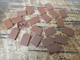 lego 26603 lot de 20 pièces Reddish Brown Tile 2 x 3