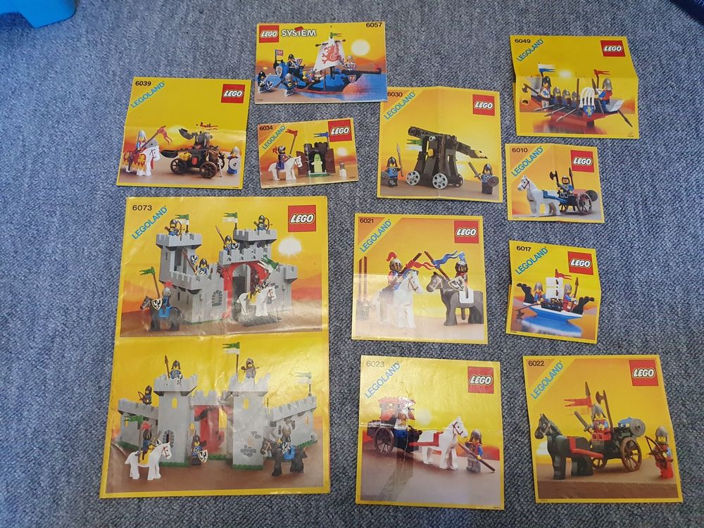 Lego Ritter / Burg Bauanleitungen ( 80er Jahre ) (Gebraucht) in ...