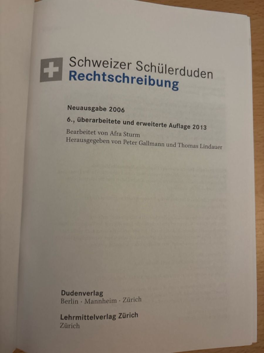 Bücher: Schweizer Schülerduden Rechtschreibung – Neu (gemäss Beschreibung) aus Buchs ZH von els_mgj9 3