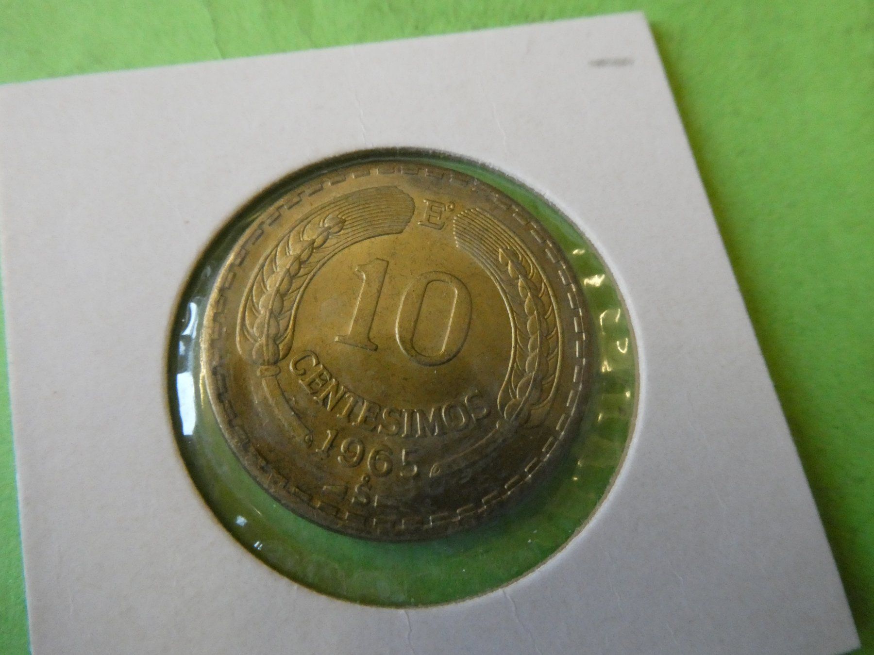 Toutes les monnaies: Chile 1965, 10 Centesimos – D'occasion à Hinterforst par Rohusri 1