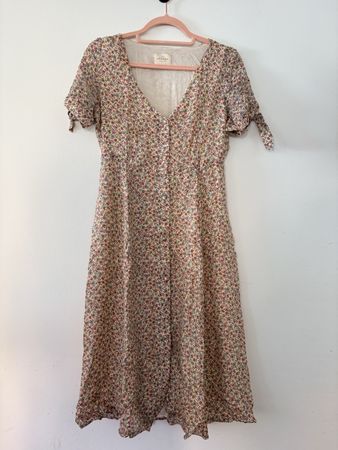 Robe longue à fleurs Sezane T36