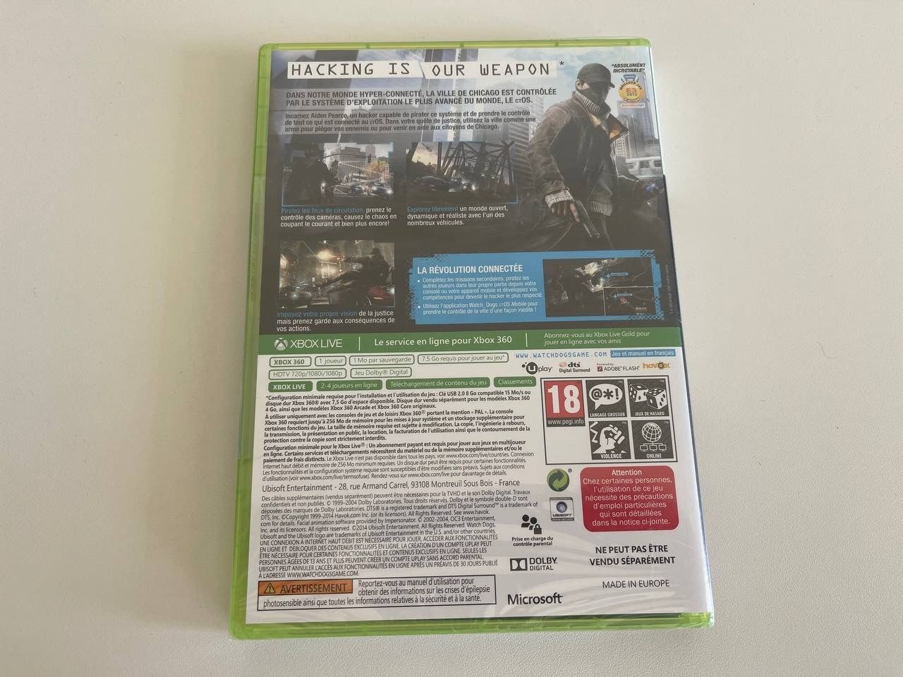 Microsoft Giochi: Watch dogs, Sealed, Xbox 360 – Nuovo e nell'imballaggio originale da Couvet venduto da Aura_aura 1