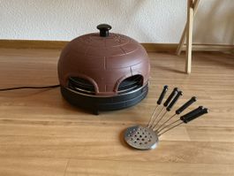 Pizzaofen Backstein Kuppelform braun elektrisch guter Zustan