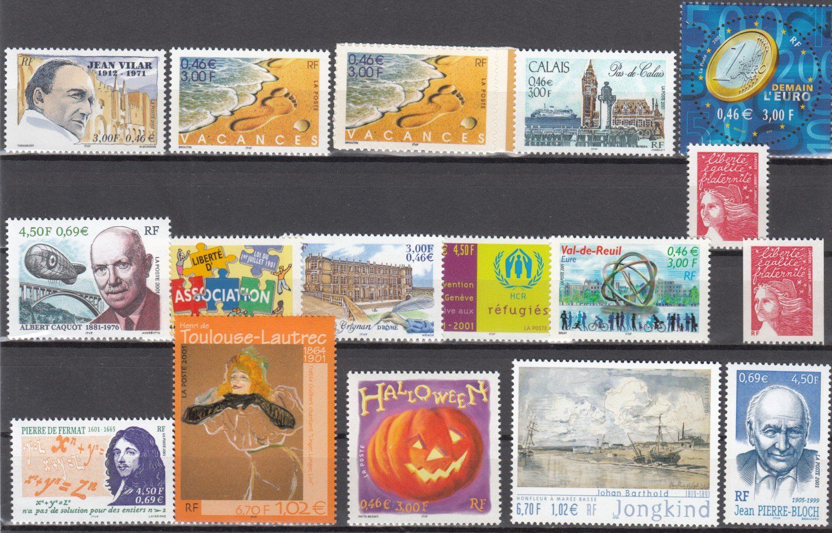 Tous les timbres: Frankreich 2001 postfrisch – D'occasion à Bürglen TG par StampGraf 5