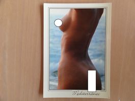 Erotik - AK - femme plage Méditerráneo 1988