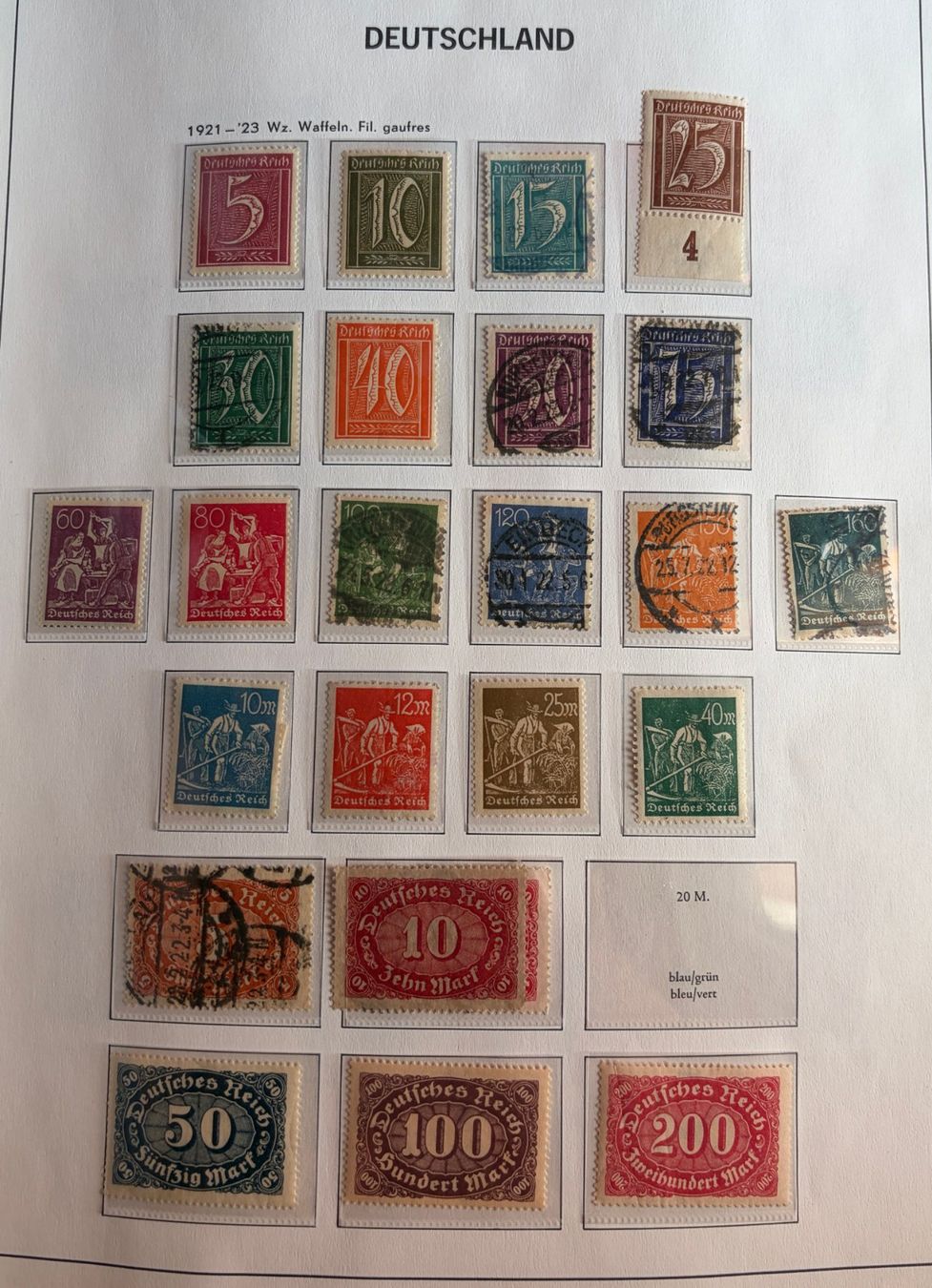 Tous les timbres: Briefmarken Deutsches Reich – D'occasion à Dotzigen par ser_8hp9