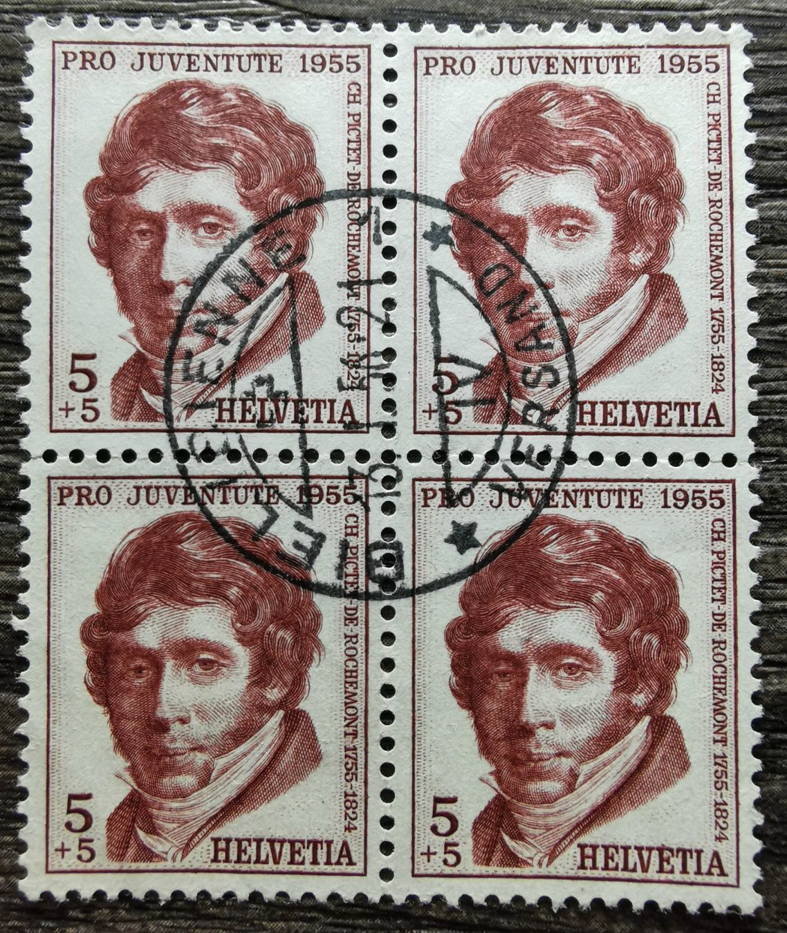 Tutti i francobolli: TR92 Bloc Timbre Suisse 1956 Oblitere – Usato da Cousset venduto da Patrick_Collections