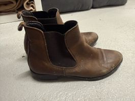 Stiefeletten Leder Braun Grösse 39 Abgenutzt