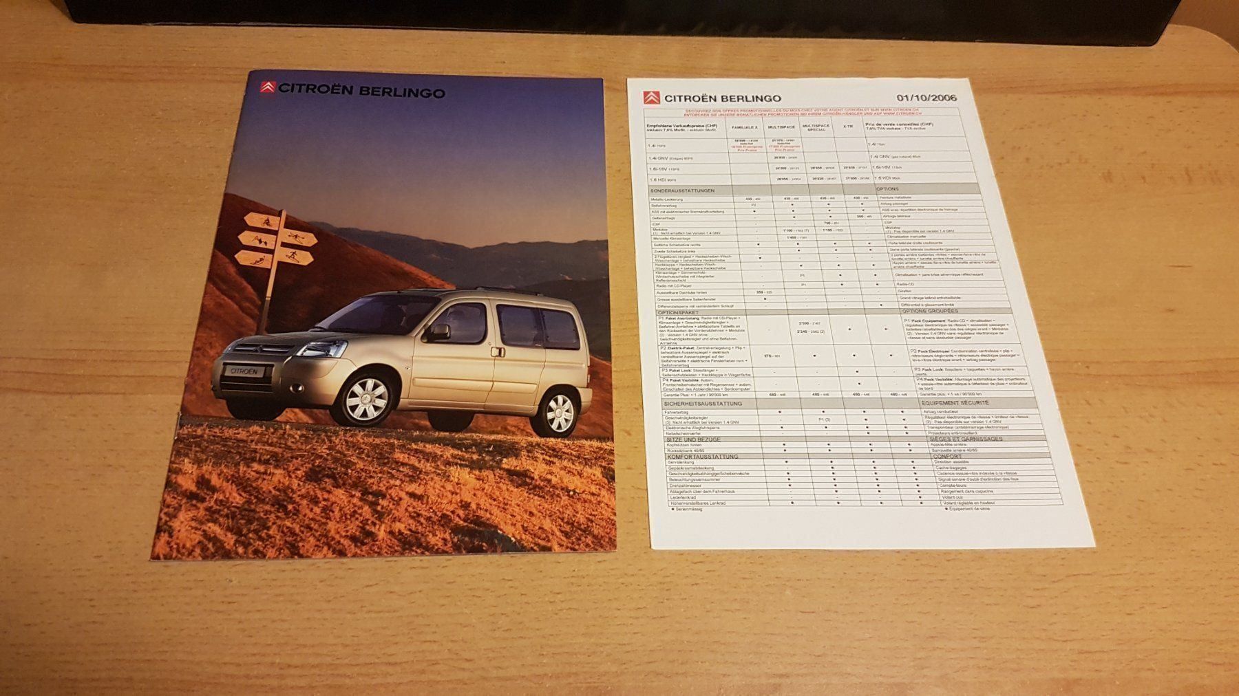 Citroën Documenti: Citroën Berlingo Prospekt/Katalog – Usato da Boswil venduto da MAF_952