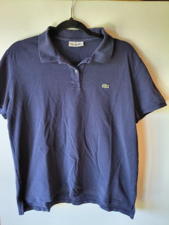Lacoste Classic Fit Blue Short-Sleeve Polo Size 46