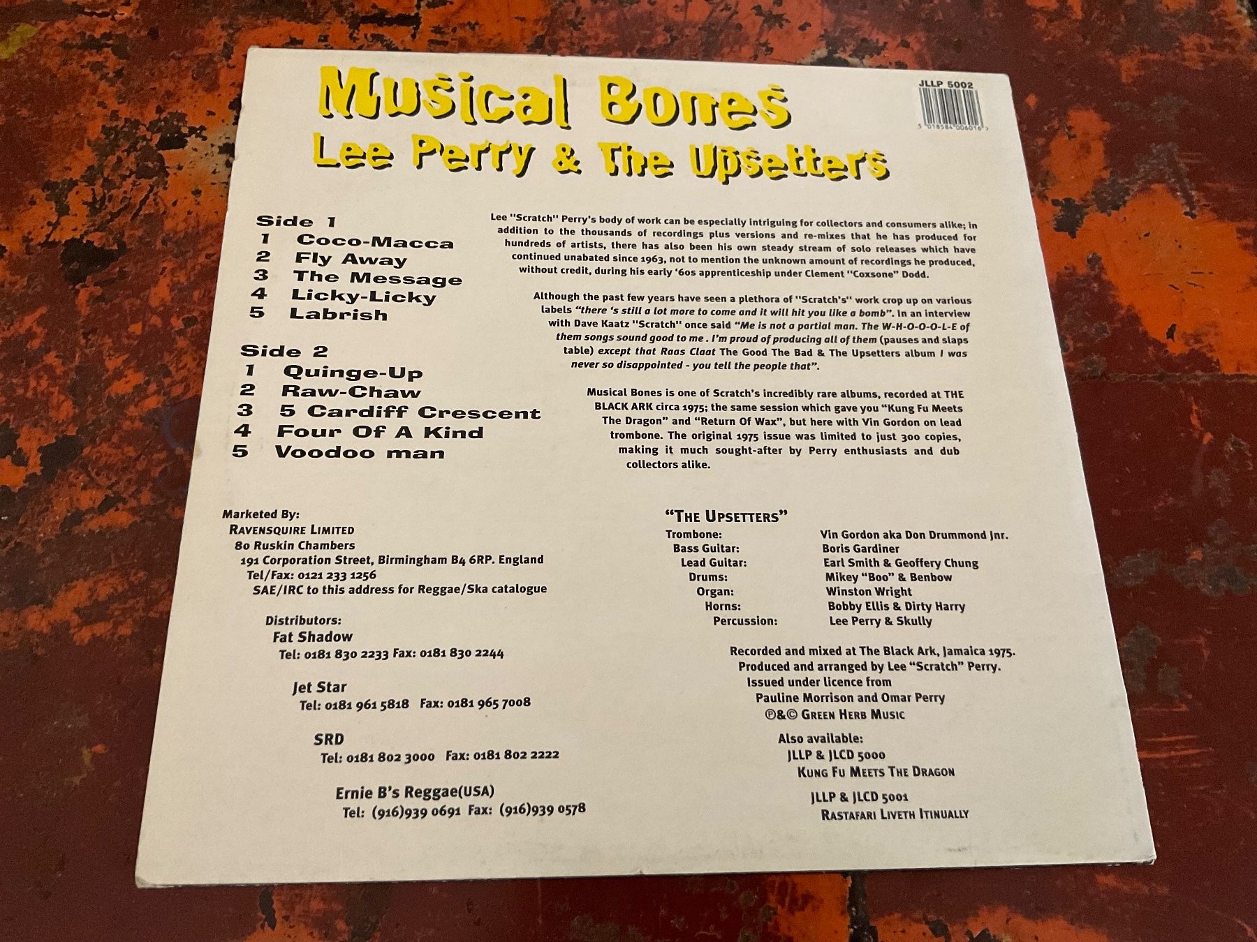 Vinyles: Lee Perry & The Upsetters Musical Bones LP – D'occasion à Delémont par vinylfreak01 1