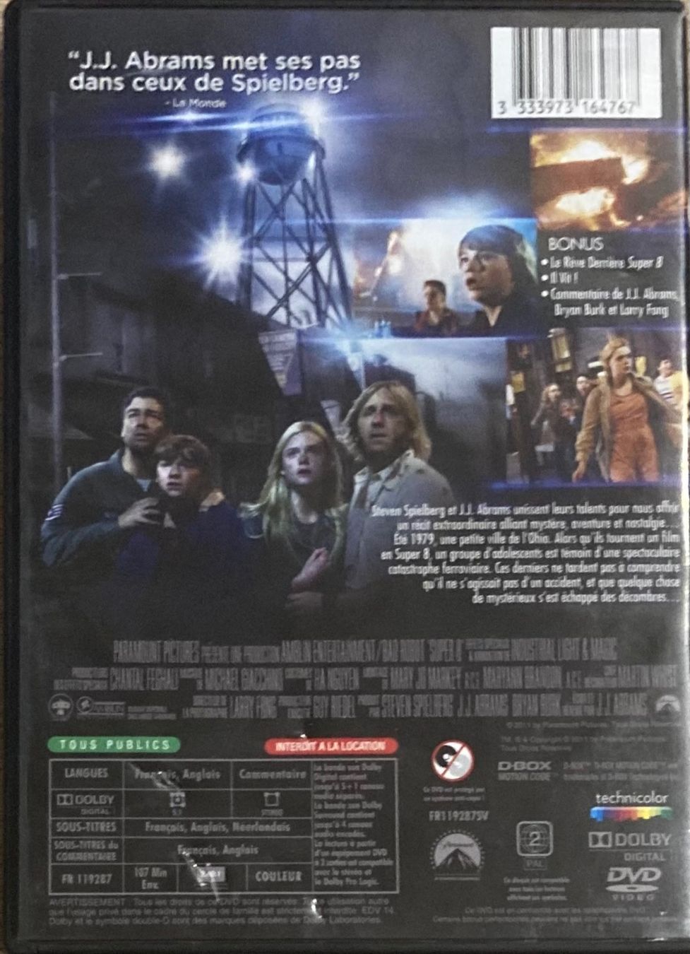 Tutti i DVDs: SUPER 8 (STEVEN SPIELBERG) – Usato da Poliez-Pittet venduto da Newtown-Records 1