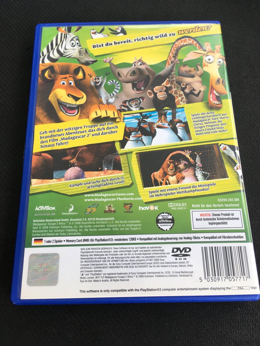 Sony Spiele: Madagascar 2 für PS2 / Playstation 2 – Gebraucht aus St.Gallen von sjosjo 1