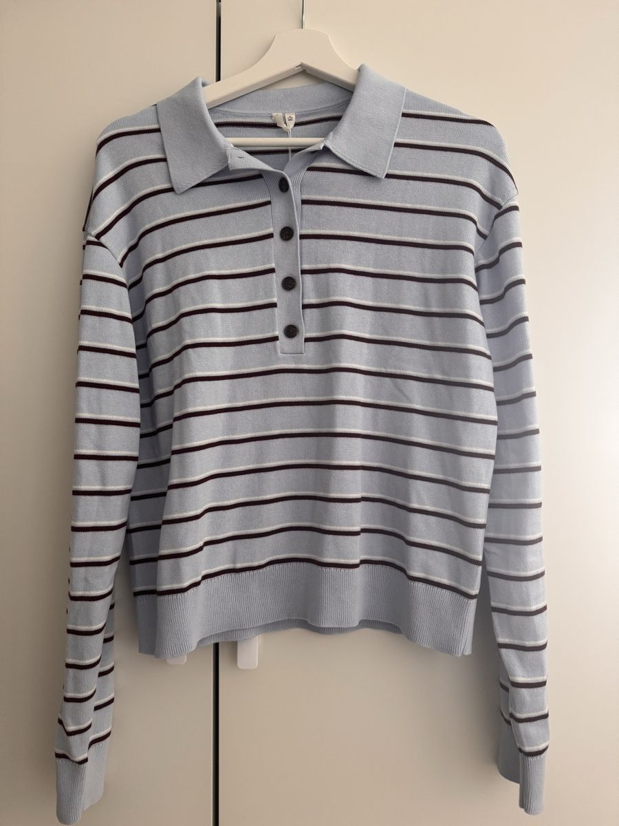 Arket Maglioni & Felpe: Arket Strick Polo gestreift hellblau Grösse M neu – Nuovo e nell'imballaggio originale da Tafers venduto da Sarah304 4