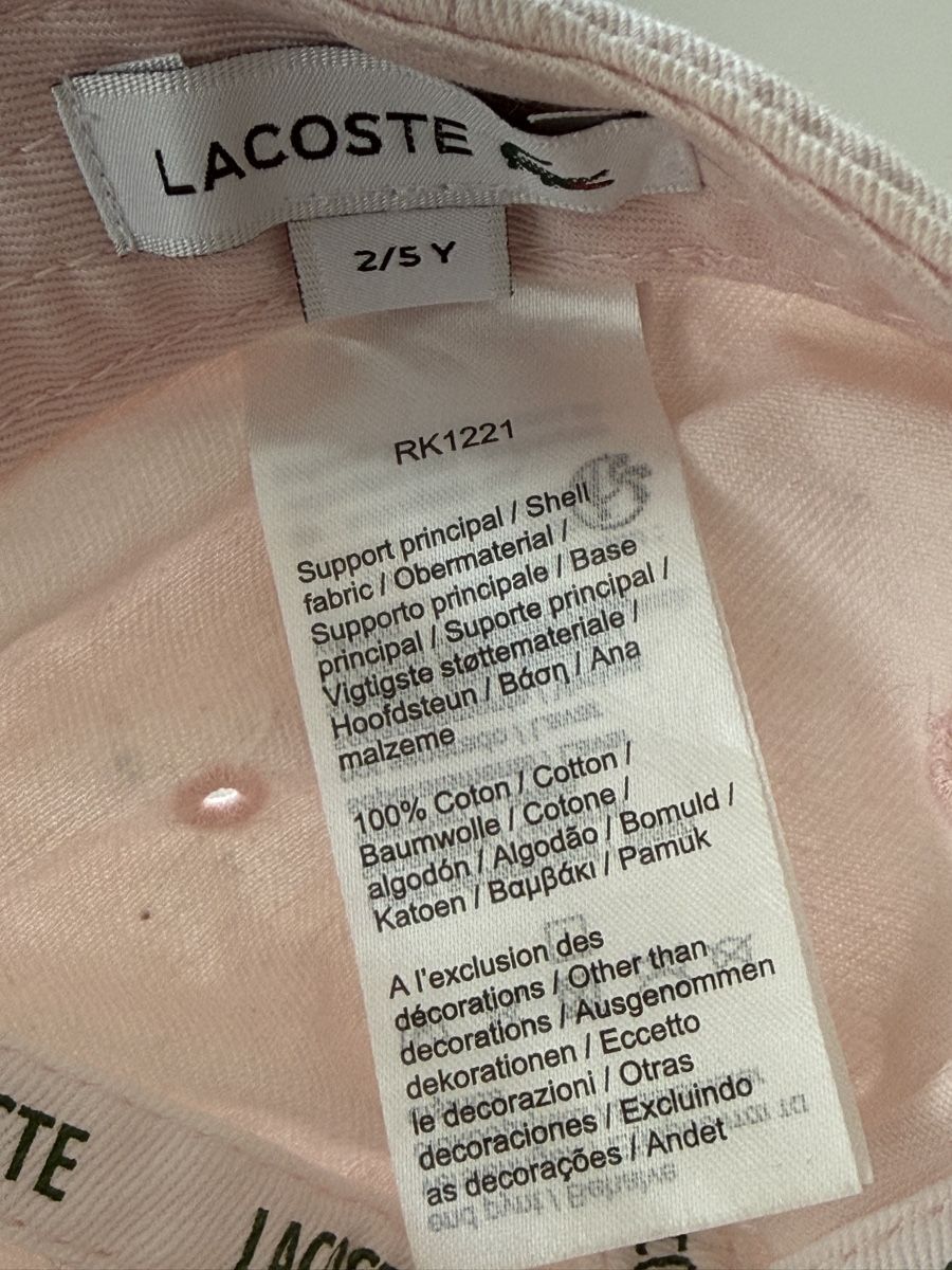 Lacoste Autres vêtements garçon: Cappello visiera Lacoste bambina – D'occasion à Bellinzona par mon_2wjn 3