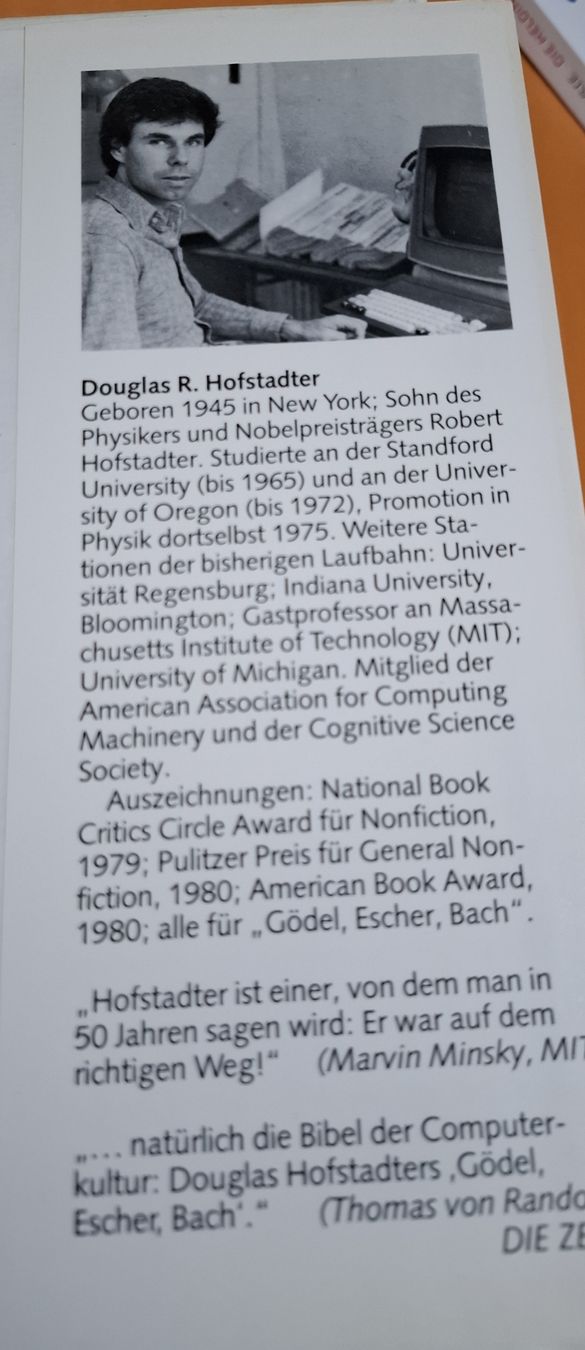 Libri: Douglas R. Hofstadter - Gödel, Escher, Bach – Usato da Zürich venduto da apf_b8zl 3