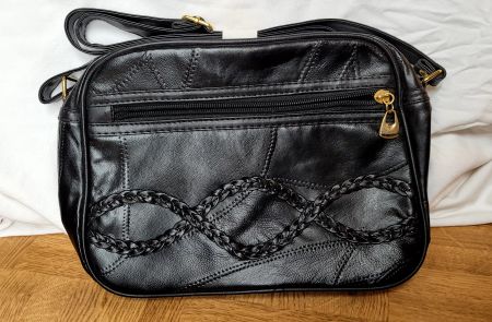 neue schwarze Umhängetasche Boho Vintage Chic