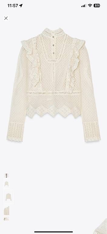Camicette: Zara blouse brodée taille M comme neuf – Usato da Yens venduto da GIPE 1