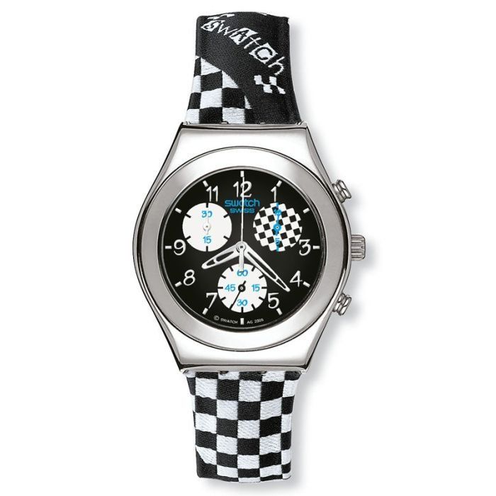 Swatch Orologi: Swatch Irony Midi Chrono PIT LINE - ungetragen – Nuovo e nell'imballaggio originale da Wettswil venduto da rotonda 1