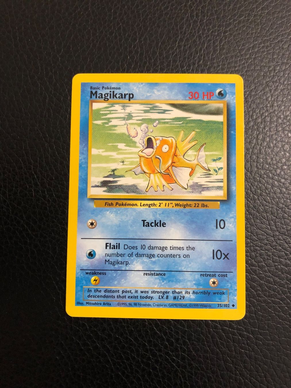 Pokémon Carte collezionabili: Base Set Magikarp 35/102 NM Ab 1 – Usato da Paradiso venduto da Pkmn10