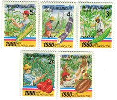 Briefmarken "Obst & Beeren". Dominikanische Republik