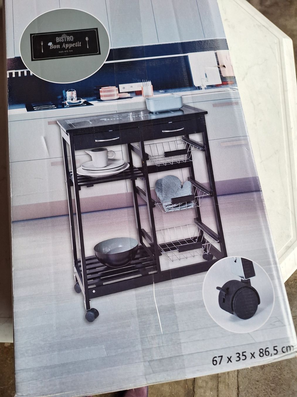 Elettrodomestici da cucina: WENKO KÜCHENTROLLY OVP – Nuovo e nell'imballaggio originale da Huttwil venduto da Kunterbuntli