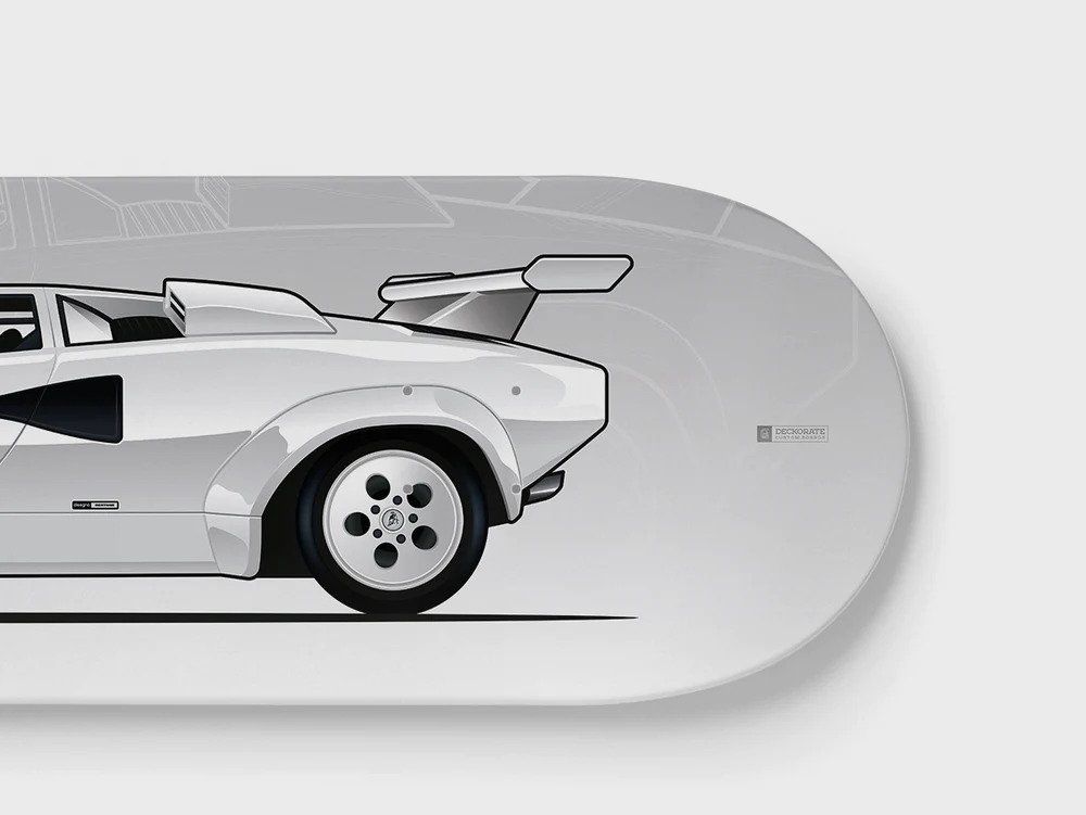 Skateboards: Lamborghini Countach LP500S Skateboard Deck - COOL – Nuovo (secondo la descrizione) da Wetzikon ZH venduto da tuningschmiede 2