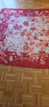Massimo Dutti Seidentuch, rot/weiss, neuwertig!