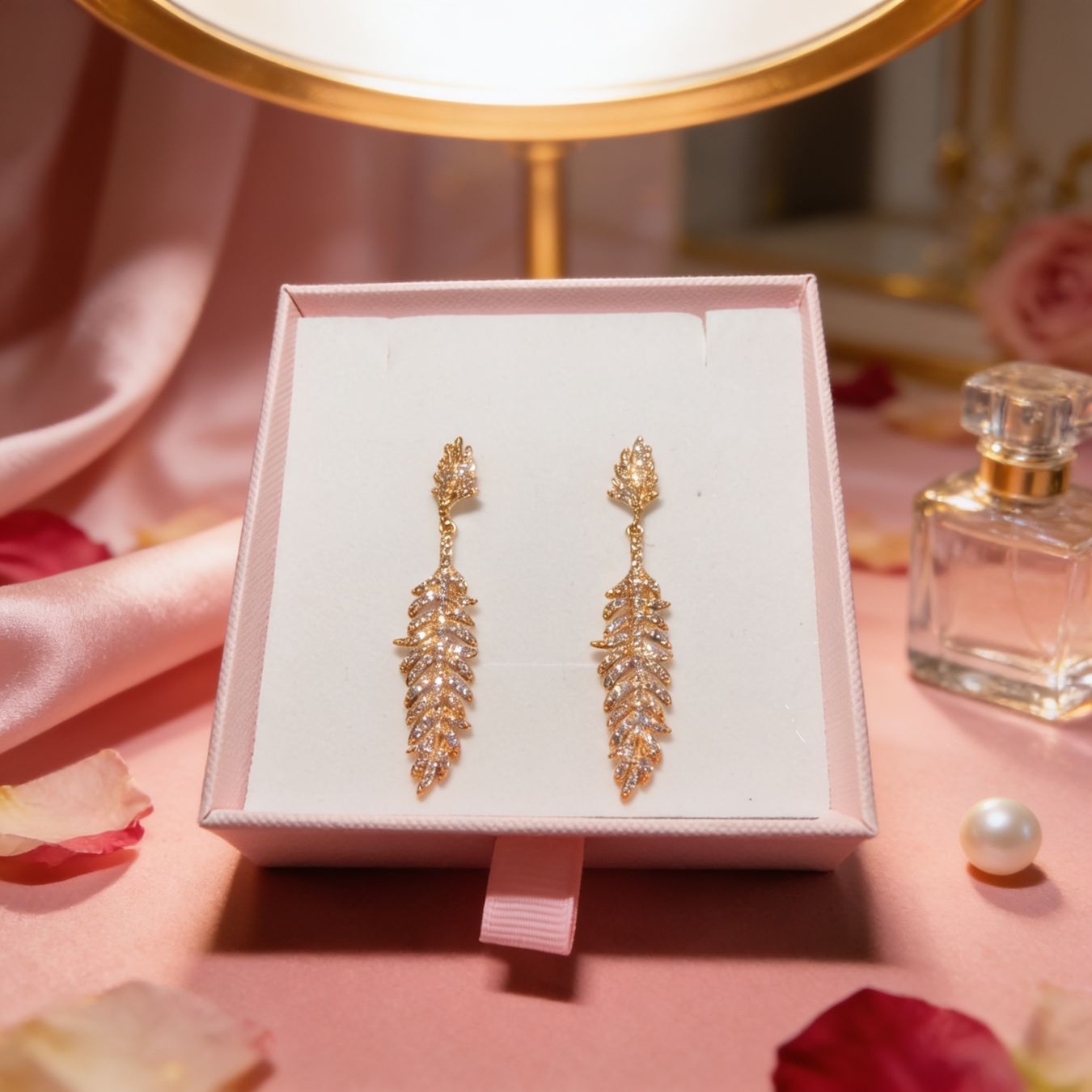 Orecchini pendenti & Orecchini a lobo: Boucles d’oreilles Plume Dorée – Nuovo e nell'imballaggio originale da St-Maurice venduto da Sandrinette123 3