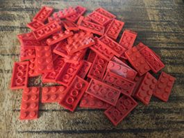 lego 3020 lot de 60 pièces Red Plate 2 x 4