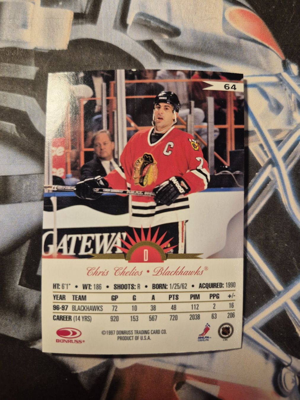 NHL Carte collezionabili: NHL Chris Chelios Chicago Blackhawks – Usato da Treiten venduto da Sauber73 1