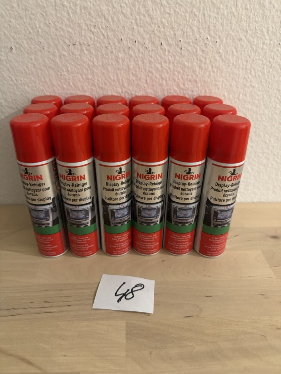 Pflegeprodukte: 18x Nigrin Display-Reiniger 48 – Neu und originalverpackt aus Kloten von sze_wb99