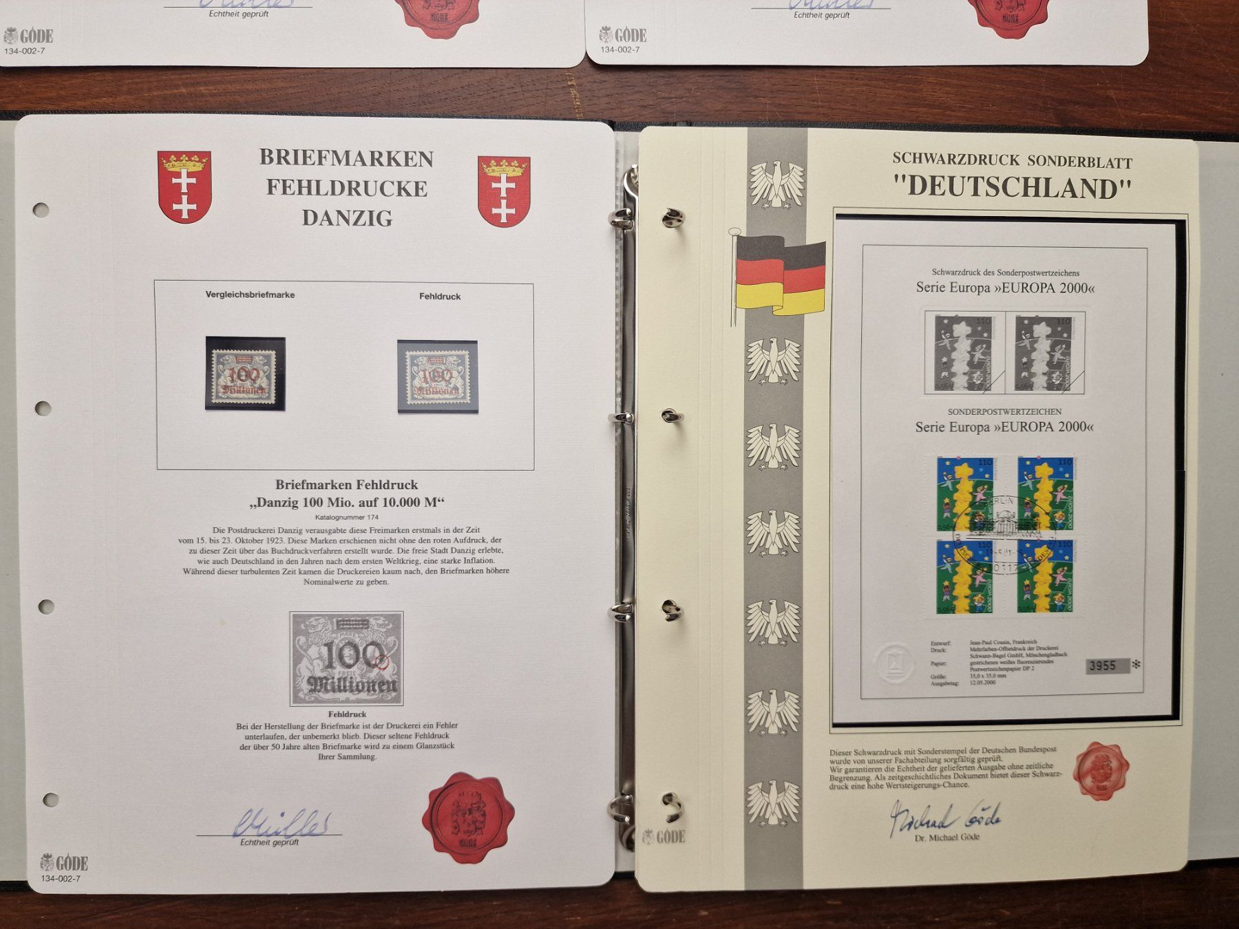 Tous les timbres: FEHLDRUCKE DDR & BRD 1986-2000 mit Nummerierung – D'occasion à Aesch LU par briefmarken.uray