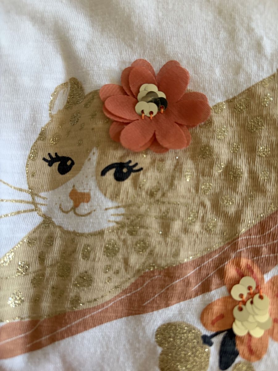 C&A Camicette, T-shirt & Top: Ensemble C&A, taille 116-122, thème chat et fleurs! Été – Nuovo (secondo la descrizione) da Sion venduto da Nelsonkatz 2
