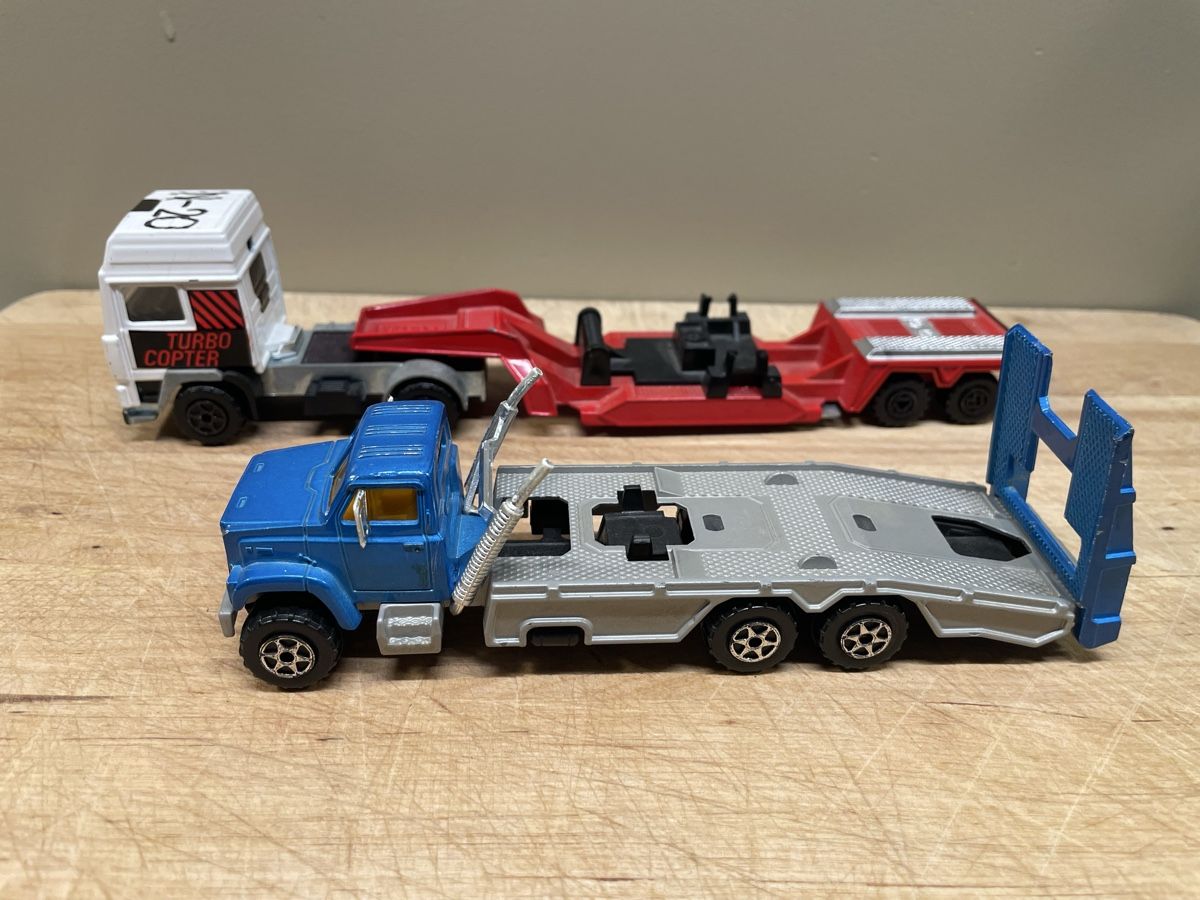 Majorette Giocattoli: 2x Majorette LKW – Usato da Frauenfeld venduto da Challenger77 2