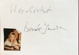 Beate Jensen Autogramm signiert Karte mit Bild 10x15cm