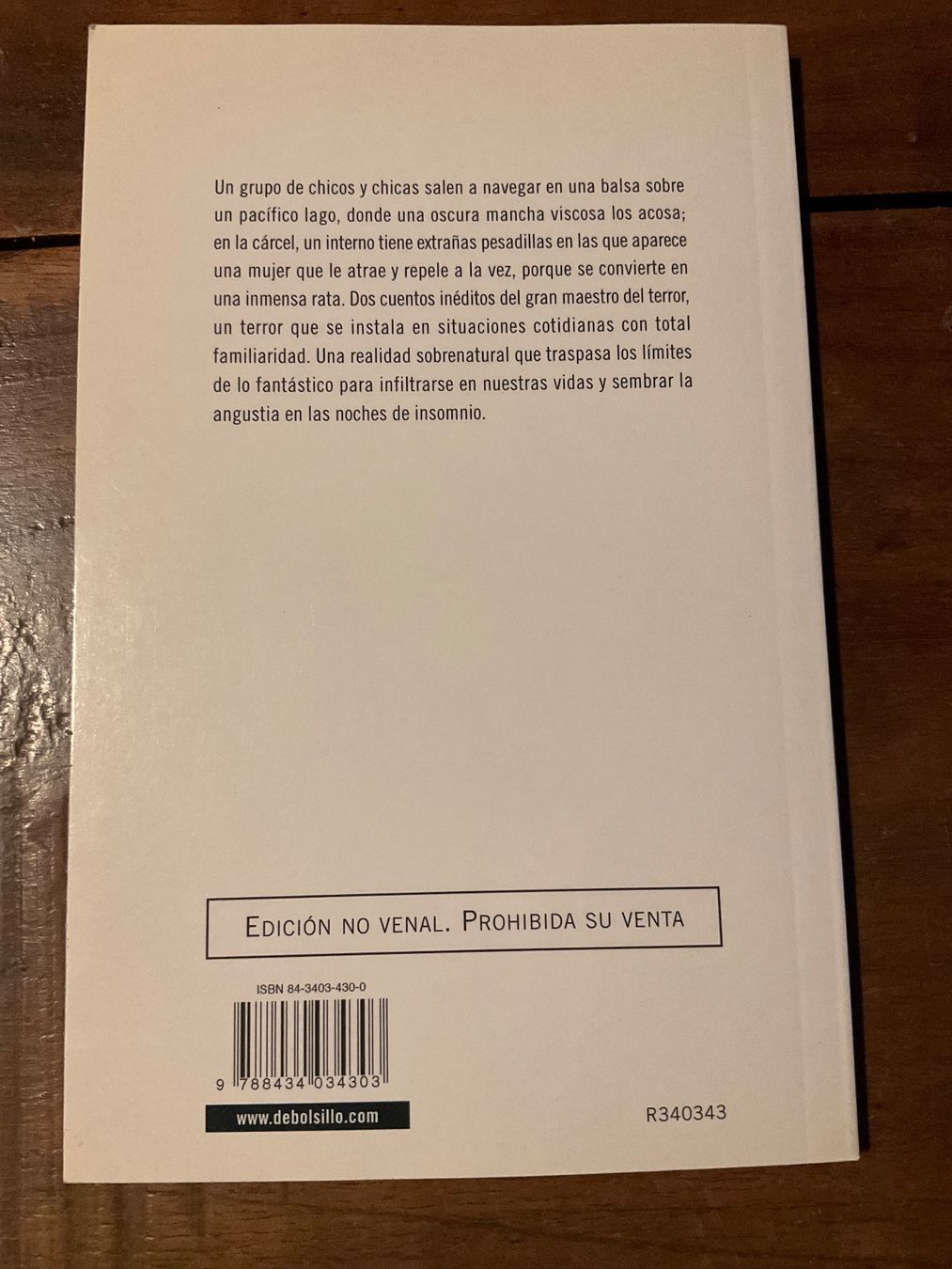 Libri: Stephen King - dos historias para no dormir – Usato da Avenches venduto da Lactobacille 1
