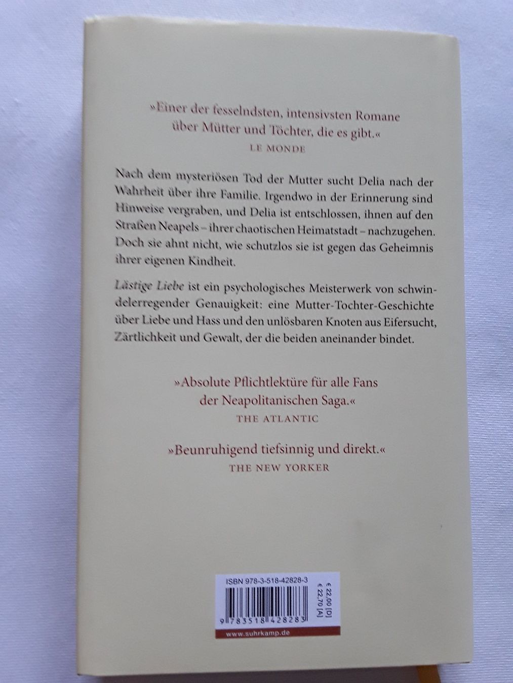 Libri: Elena Ferrante - Lästige Liebe - gebunden – Usato da Wattwil venduto da tannenmeise73 1