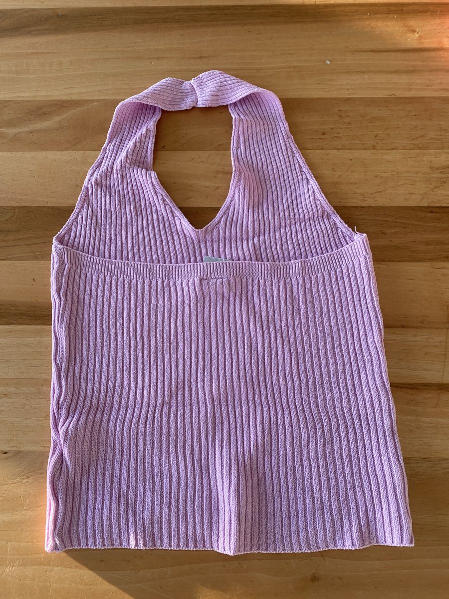 Zebra Top: Zebra Neckholder-Top in flieder/ Gr. M – Usato da Hittnau venduto da Birdie68 1
