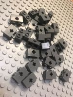Lego 15x Technik Stein 1x2 (32064) dunkelgrau