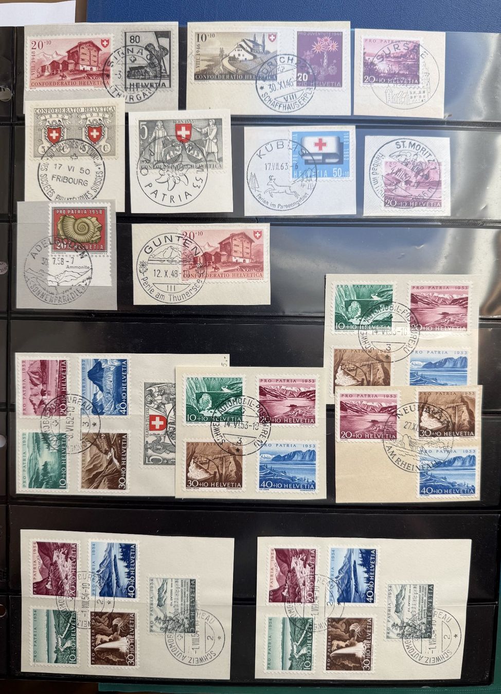 Tutti i francobolli: PP 15 Briefstücke Kat.ca. 150.- – Usato da Steinhausen venduto da yukon26