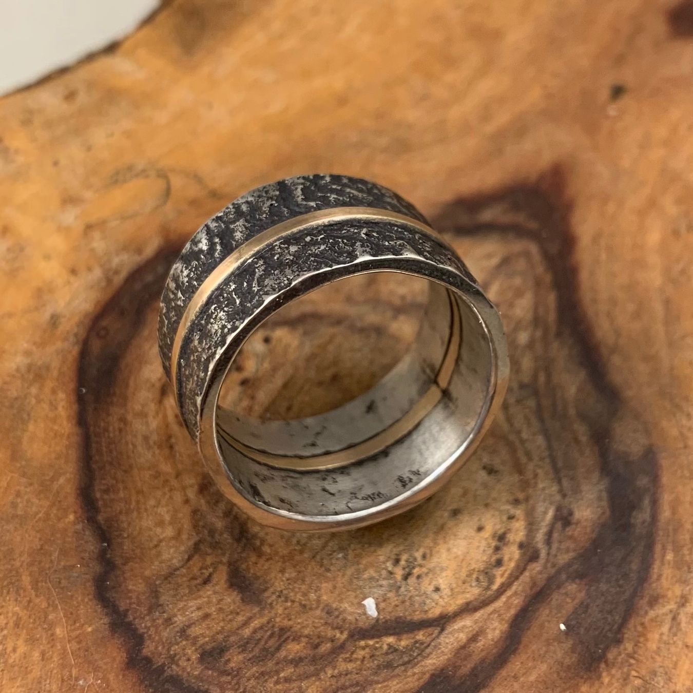 Ringe: Silberring Goldene Linie Gr.61 – Neu (gemäss Beschreibung) aus Thun von Svonskj 3