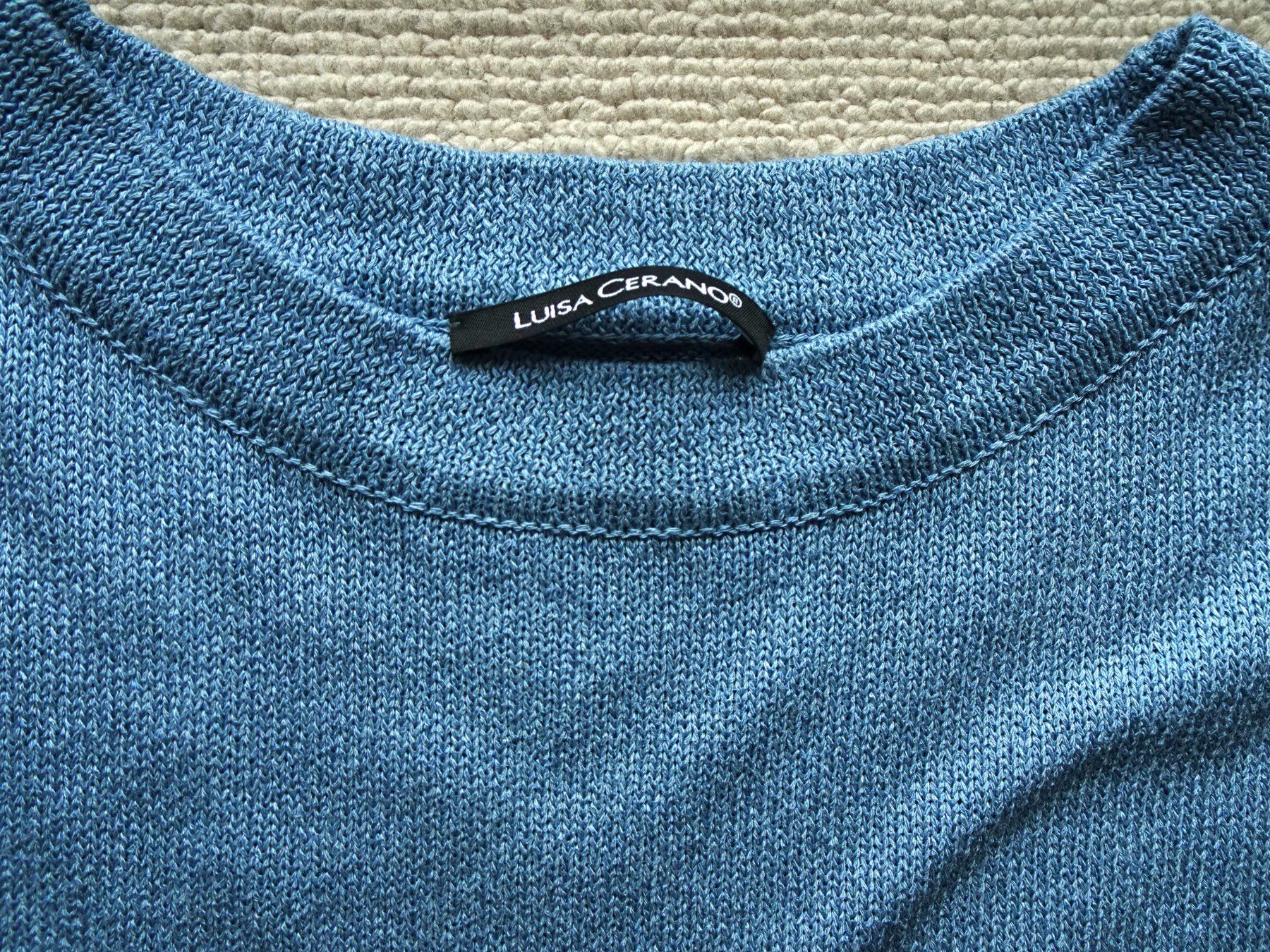 Luisa Cerano T-shirt: Luisa Cerano Strickshirt Shirt blau hellblau Gr 38 kurzarm – Usato da Winterthur venduto da blumeblau77 7